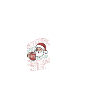 Christmas Spirit Santa model negru pe tricou