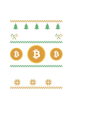 Merry Gainmas Bitcoin tricou cu pulovăr urât model negru pe tricou