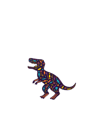 Dino bomboane model nisipiu pe tricou
