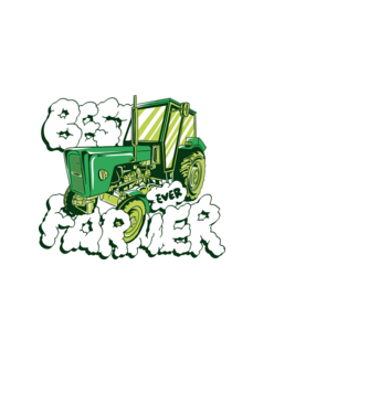 Best Farmer Ever cu Tractor model negru pe tricou