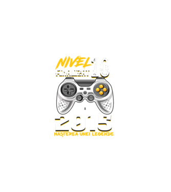 Nivel Finalizat 10  2015 model negru pe tricou