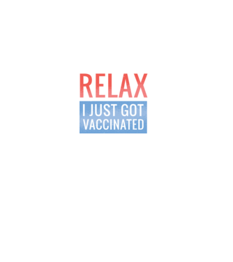 Fii calm, sunt vaccinat model negru pe tricou