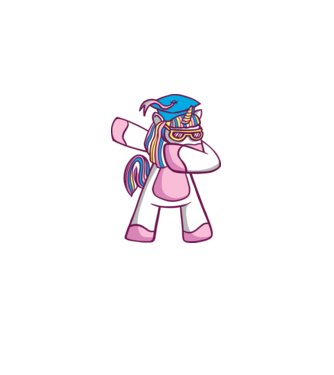 Unicorn Absolvent DAB model roz deschis pe tricou