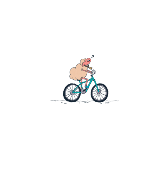 Miel cu bicicletă model gri pe tricou