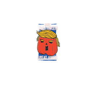Make Halloween Great Again Trump model negru pe tricou