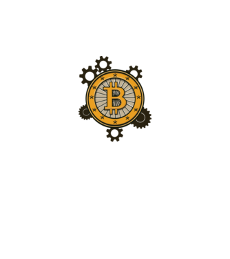 Mecanică Bitcoin model alb pe tricou