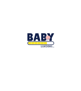 Baby is loading - tricou amuzant pentru mămici model alb/roșu pe tricou