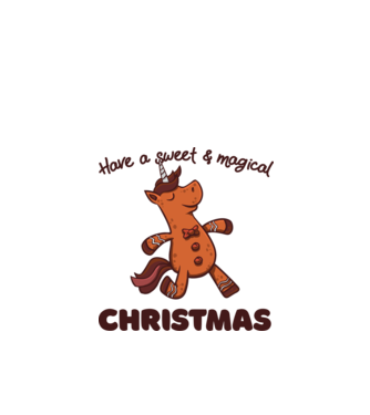 Have a sweet and magical Christmas model alb pe tricou
