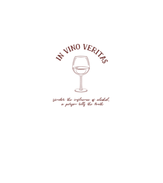 In Vino Veritas - Adevărul este în vin model alb pe tricou