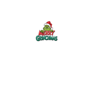 Merry Grinchmas model negru pe tricou