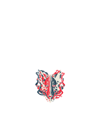 Wolf Head model albastru închis pe tricou