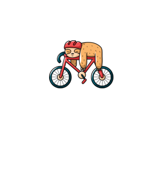 Leneș pe bicicletă model turcoaz pe tricou