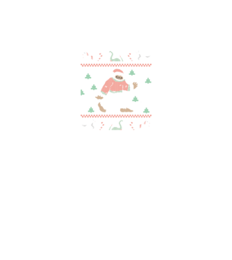 Ugly Sweater Yeti model negru pe tricou