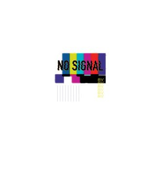 No Signal TV Eroare de transmisie model negru pe tricou