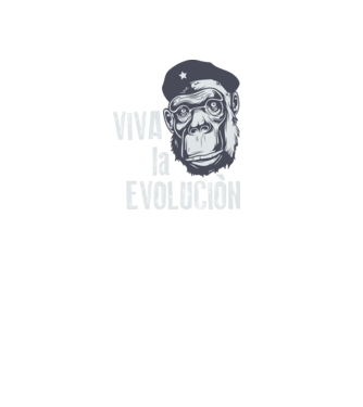 Viva La Evolucion model roșu pe tricou