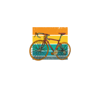 Bicicletă Retro model negru pe tricou