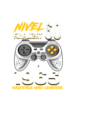 Nivel Finalizat 60 1965 model negru pe tricou