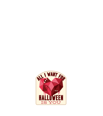 All I want for Halloween is You model negru pe tricou