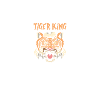 Tiger King model negru pe tricou