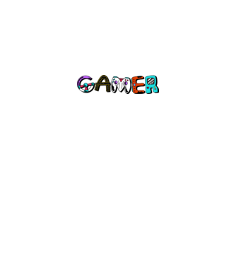 Inscripție Gamer model gri pe tricou