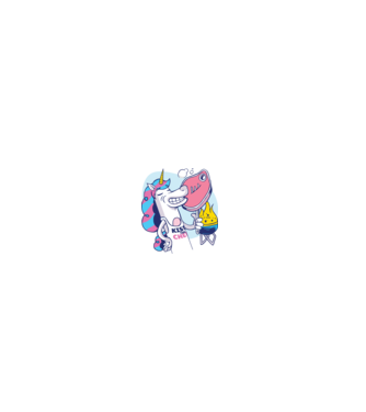 Unicorn Steak BBQ model gri pe tricou