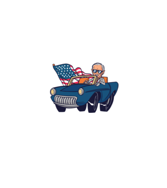 'Ridin'' with Biden - SUA 2020 alegeri' model albastru jeanși pe tricou