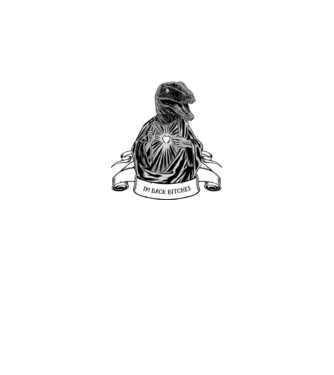 Iisus Raptor Dinozaur model gri pe tricou