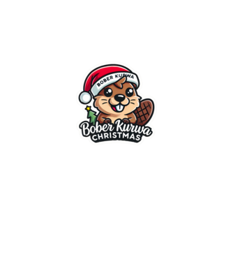 Bober Kurwa Christmas 1 model alb pe tricou