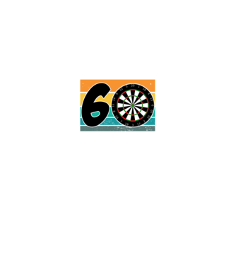 'I''m not 60 I''m triple 20 darts birthday' model negru pe tricou