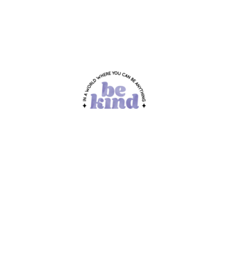 Be kind model alb pe tricou