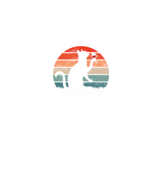 Ew, oameni - Pisică model negru pe tricou