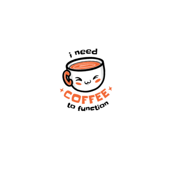 Am nevoie de cafea model gri pe tricou