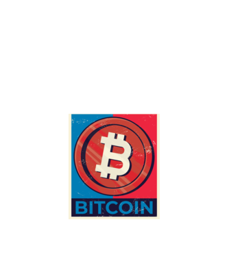 Bitcoin Criptomonedă model negru pe tricou