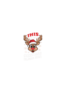 Christmas Pajama Reindeer Negru model negru pe tricou