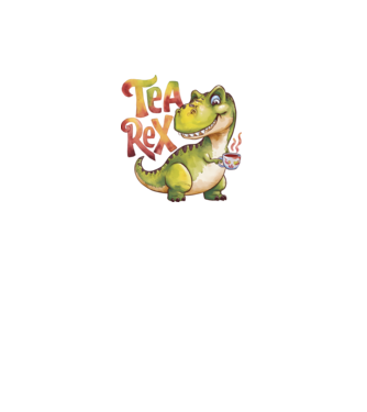 Tea Rex model alb pe tricou