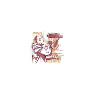 Pugilist model alb pe tricou