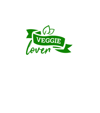 Veggie lover Iubitor de legume model alb pe tricou