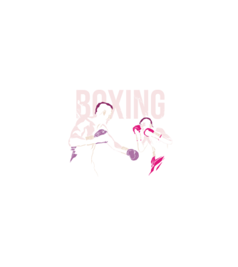 Boxing model negru pe tricou