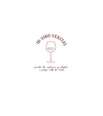In Vino Veritas - Adevărul este în vin model alb pe tricou