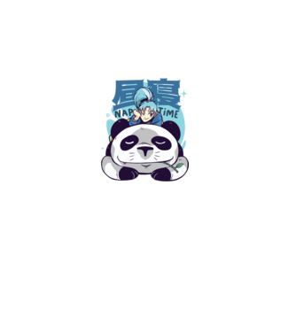 Anime Panda relaxare model nisipiu pe tricou