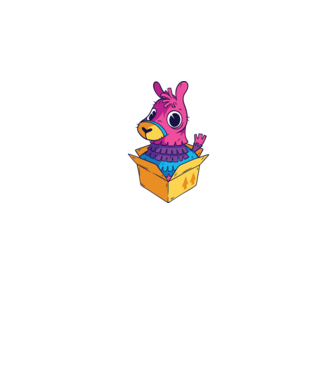 Fortnite Llama model albastru închis pe tricou