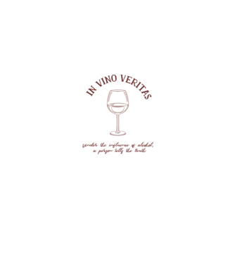 In Vino Veritas - Adevărul este în vin model alb pe tricou
