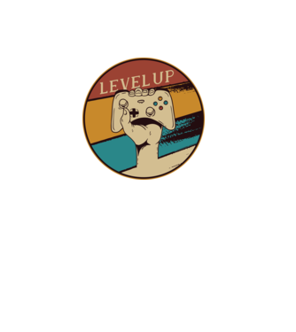 Level up - Trecere nivel Gamer model negru pe tricou
