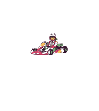 Pisică gokart model albastru regal pe tricou