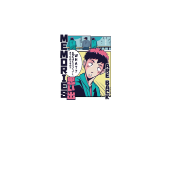 Anime Vaporwave benzi desenate model alb pe tricou