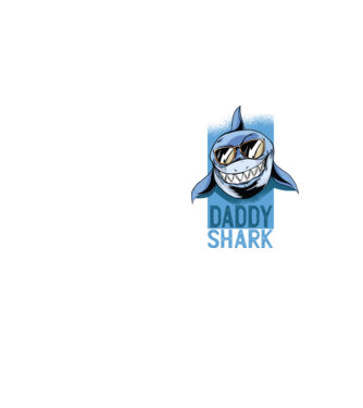 Daddy Shark tricou pentru tata model galben neon pe tricou