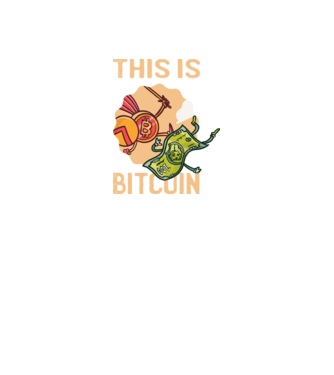 This is Bitcoin model negru pe tricou