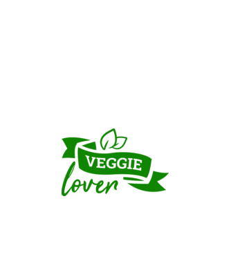 Veggie lover Iubitor de legume model alb pe tricou