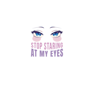 Ochi sexy Anime model alb pe tricou