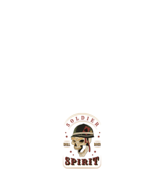 Soldat Craniu model negru pe tricou